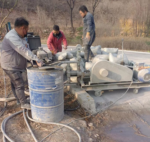 荣昌路面下沉注浆